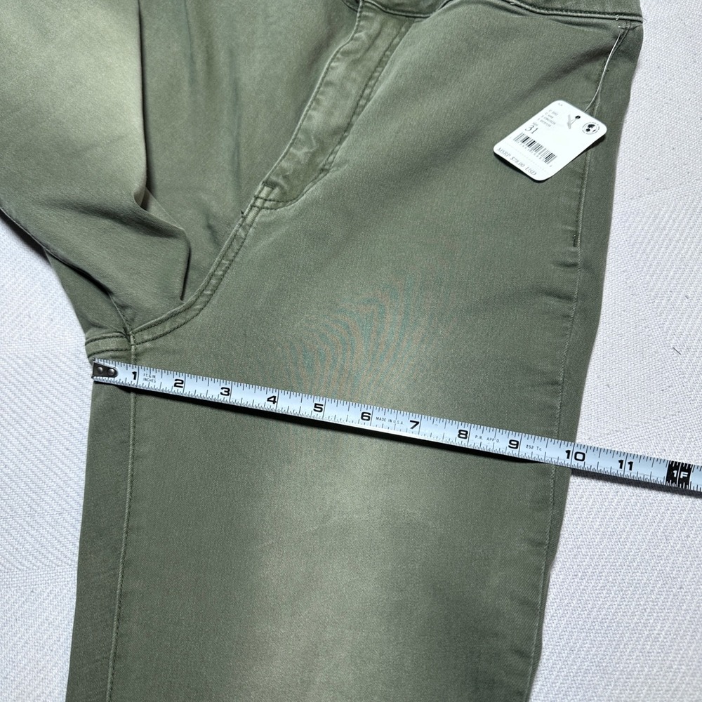 NEW Free People Just Float On Flare Jeans Womens 31 High Rise Stretch Army Green - Picture 12 of 14